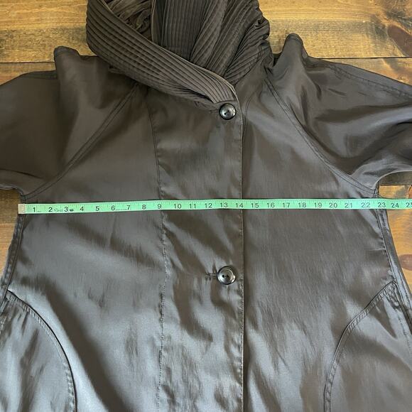 Mycra Pac Donatella Travel Raincoat Jacket Women's 1 S/M Reversible Brown Black - Picture 13 of 14